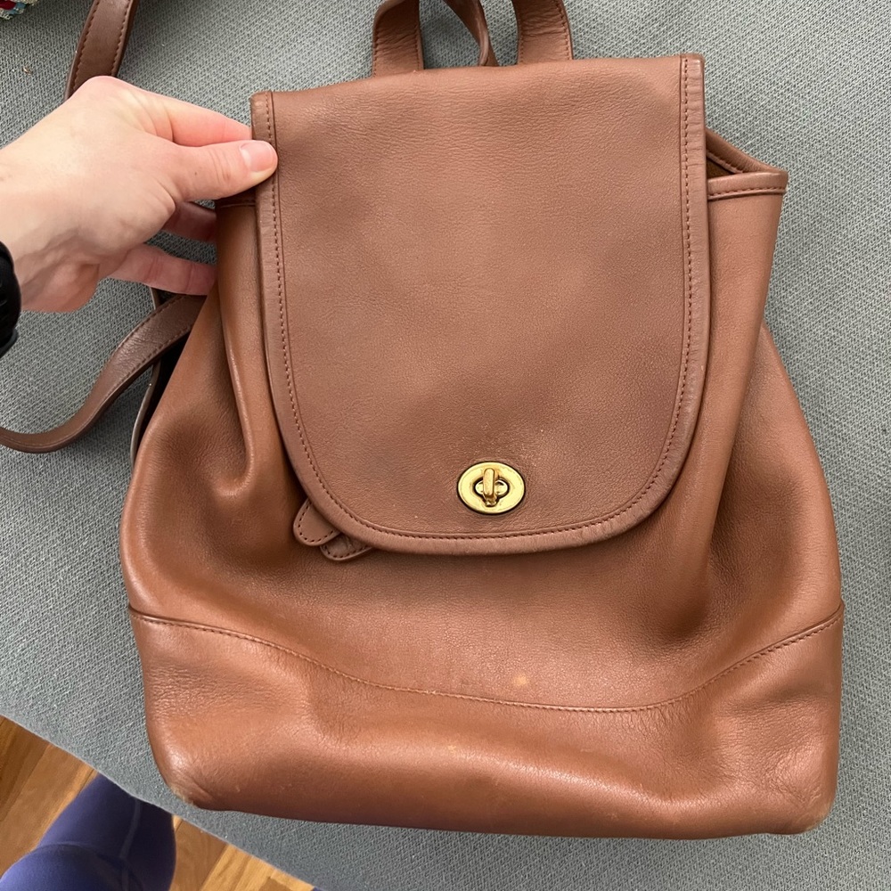 Authentic Vintage COACH leather backpack